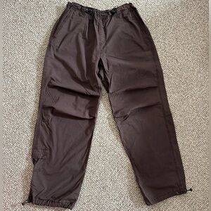Garage Adjustable Brown Cargo Pants